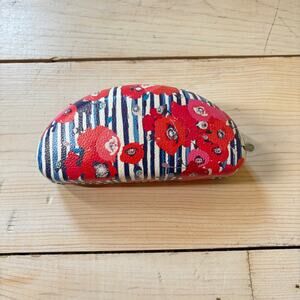 Jessica McClintock EUC Poppy Flower Sunglasses Glasses Case